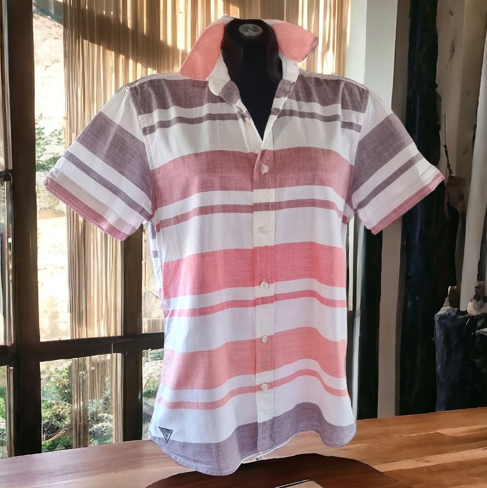 Guess Men's Casual Button Down Shirt